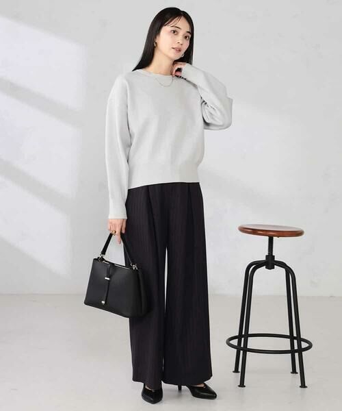 a.v.v / アー・ヴェ・ヴェ その他パンツ | ストライプタックワイドパンツ | 詳細6