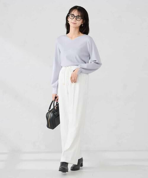 a.v.v / アー・ヴェ・ヴェ チノ・ワークパンツ | 【WEB限定】裏起毛ウエストハトメドロストワイドパンツ | 詳細12