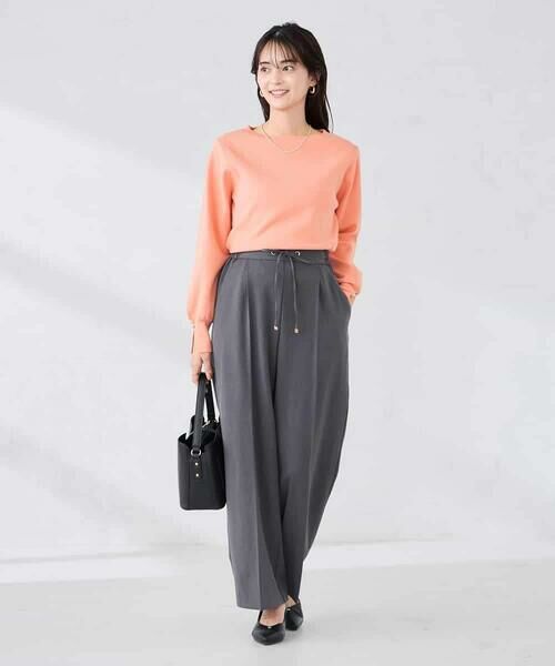 a.v.v / アー・ヴェ・ヴェ チノ・ワークパンツ | 【WEB限定】裏起毛ウエストハトメドロストワイドパンツ | 詳細23