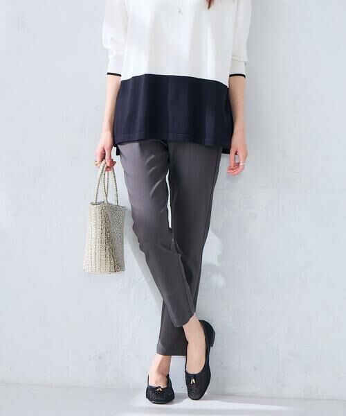 a.v.v / アー・ヴェ・ヴェ チノ・ワークパンツ | ハイパーストレッチスリムパンツ（ダークグレー）