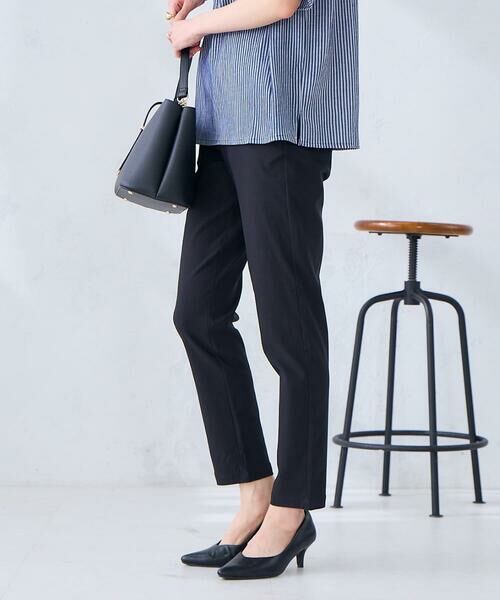 a.v.v / アー・ヴェ・ヴェ チノ・ワークパンツ | ハイパーストレッチスリムパンツ（ブラック）