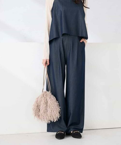 a.v.v / アー・ヴェ・ヴェ その他パンツ | 【洗える】デニムライクワイドパンツ | 詳細1