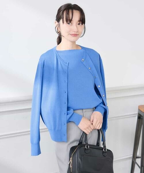 a.v.v / アー・ヴェ・ヴェ カーディガン・ボレロ | 【低身長サイズ】【洗える/UVカット】クルーネックカーディガン | 詳細10
