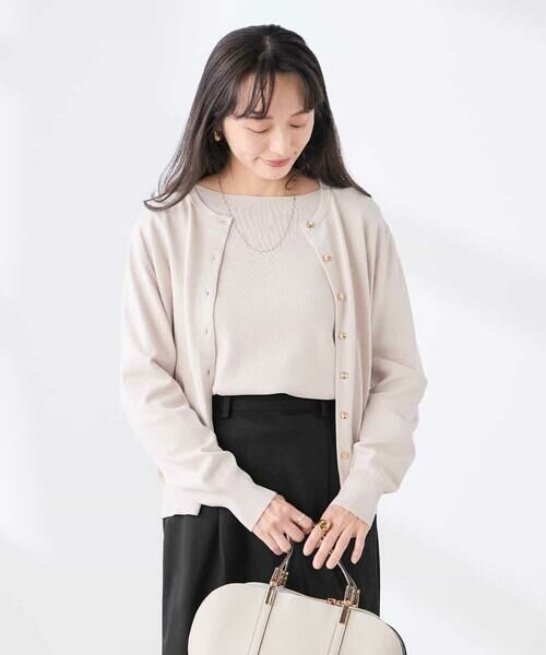 a.v.v / アー・ヴェ・ヴェ カーディガン・ボレロ | 【低身長サイズ】【洗える/UVカット】クルーネックカーディガン | 詳細20