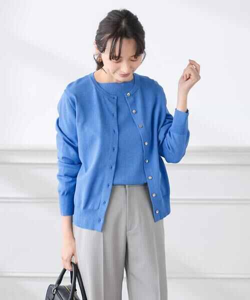 a.v.v / アー・ヴェ・ヴェ カーディガン・ボレロ | 【低身長サイズ】【洗える/UVカット】クルーネックカーディガン | 詳細7