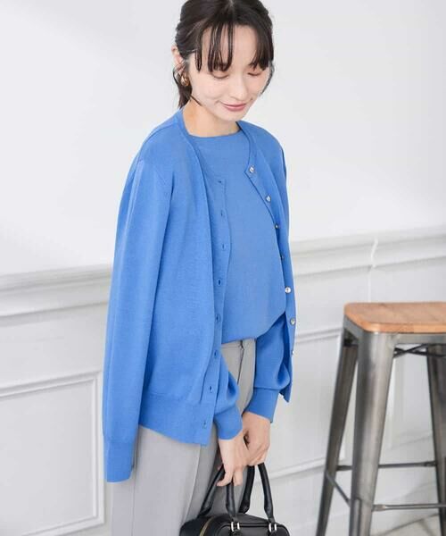 a.v.v / アー・ヴェ・ヴェ カーディガン・ボレロ | 【低身長サイズ】【洗える/UVカット】クルーネックカーディガン | 詳細8