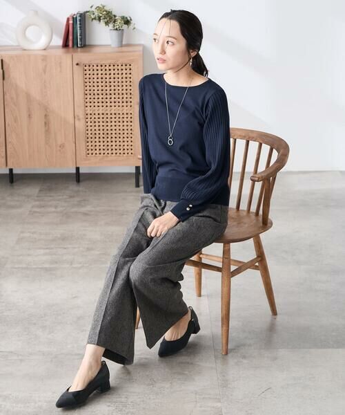 a.v.v / アー・ヴェ・ヴェ ニット・セーター | 【低身長サイズ】プリーツスリーブニット | 詳細11