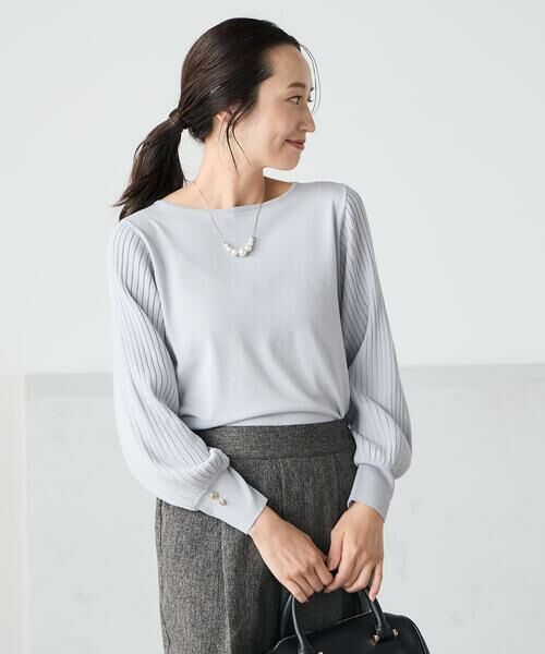 a.v.v / アー・ヴェ・ヴェ ニット・セーター | 【低身長サイズ】プリーツスリーブニット | 詳細13