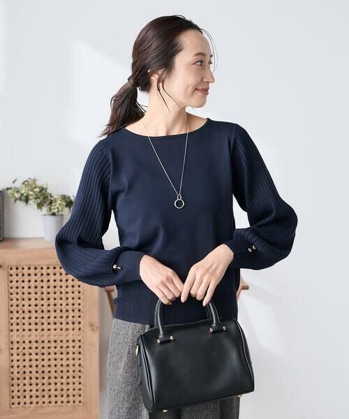 a.v.v / アー・ヴェ・ヴェ ニット・セーター | 【低身長サイズ】プリーツスリーブニット | 詳細7