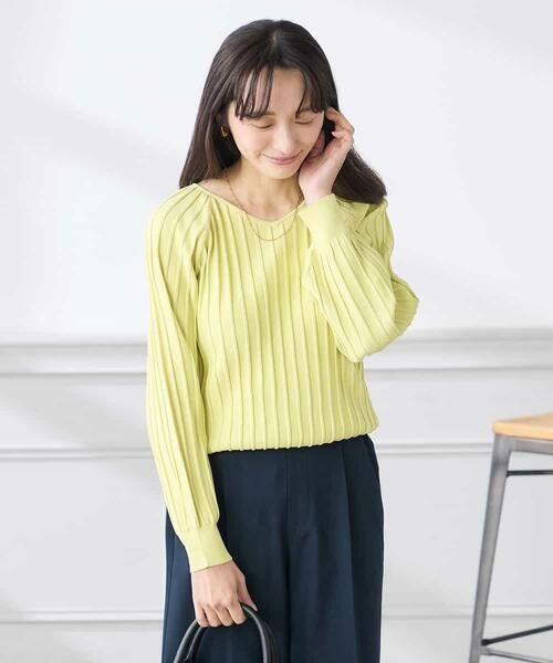 a.v.v / アー・ヴェ・ヴェ ニット・セーター | 【低身長サイズ】【洗える/UVカット】プリーツライクニット | 詳細1