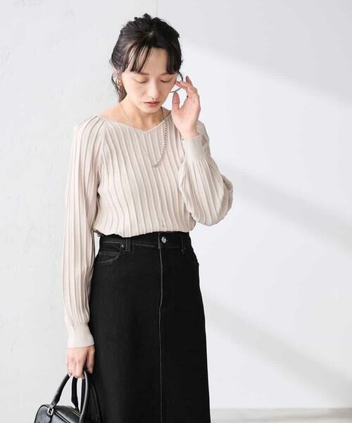 a.v.v / アー・ヴェ・ヴェ ニット・セーター | 【低身長サイズ】【洗える/UVカット】プリーツライクニット | 詳細11