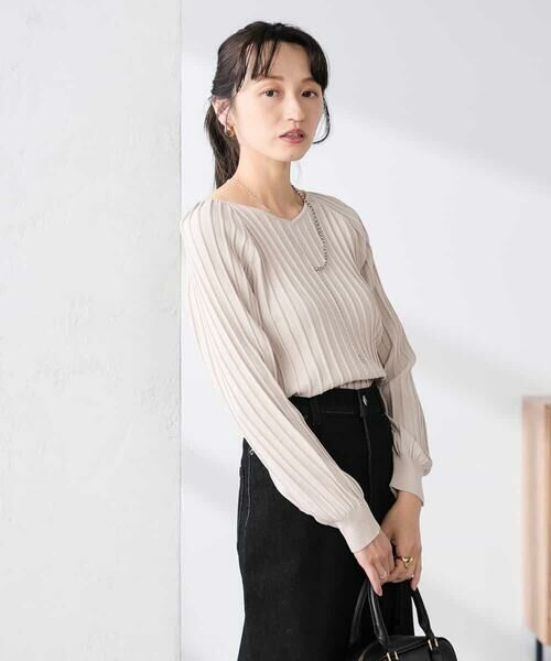 a.v.v / アー・ヴェ・ヴェ ニット・セーター | 【低身長サイズ】【洗える/UVカット】プリーツライクニット | 詳細12