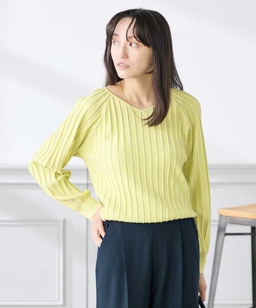 a.v.v / アー・ヴェ・ヴェ ニット・セーター | 【低身長サイズ】【洗える/UVカット】プリーツライクニット | 詳細2