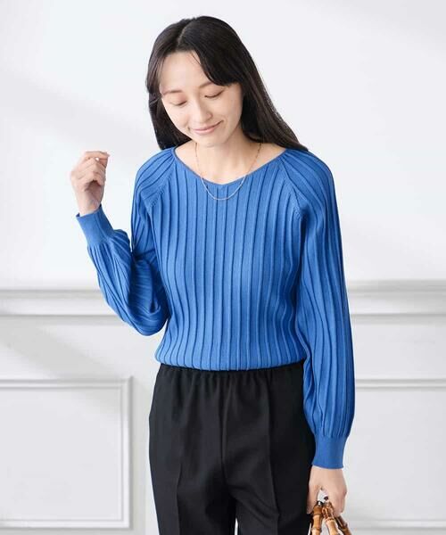 a.v.v / アー・ヴェ・ヴェ ニット・セーター | 【低身長サイズ】【洗える/UVカット】プリーツライクニット | 詳細7