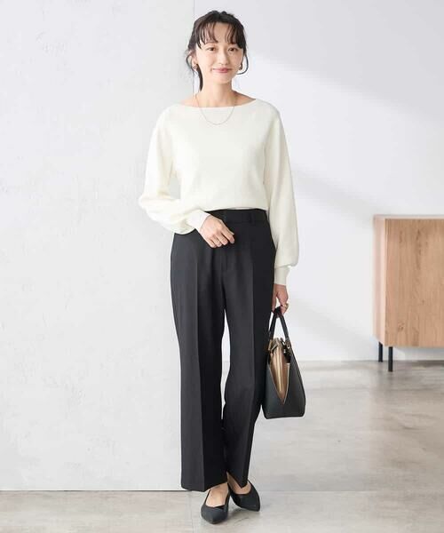 a.v.v / アー・ヴェ・ヴェ ニット・セーター | 【低身長サイズ】【WEB限定/洗える/UVカット】ボートネックパフスリーブニット | 詳細23