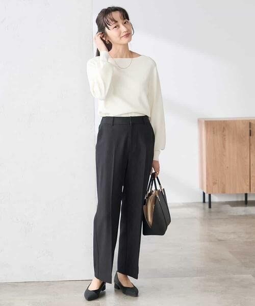 a.v.v / アー・ヴェ・ヴェ ニット・セーター | 【低身長サイズ】【WEB限定/洗える/UVカット】ボートネックパフスリーブニット | 詳細24