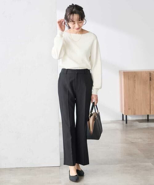 a.v.v / アー・ヴェ・ヴェ ニット・セーター | 【低身長サイズ】【WEB限定/洗える/UVカット】ボートネックパフスリーブニット | 詳細25