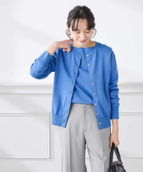 a.v.v / アー・ヴェ・ヴェ ニット・セーター | 【低身長サイズ】【WEB限定/洗える/UVカット】ボートネックパフスリーブニット | 詳細7