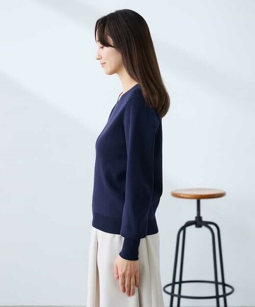 a.v.v / アー・ヴェ・ヴェ ニット・セーター | 【低身長サイズ】【洗える/UVカット】Vネックパフスリーブニット | 詳細21