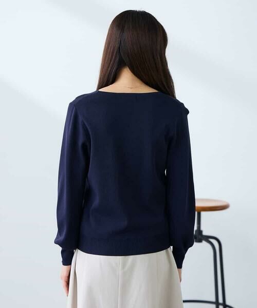 a.v.v / アー・ヴェ・ヴェ ニット・セーター | 【低身長サイズ】【洗える/UVカット】Vネックパフスリーブニット | 詳細22