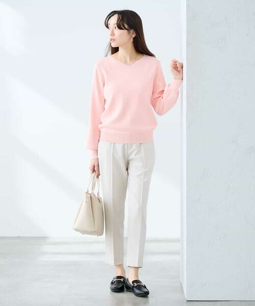 a.v.v / アー・ヴェ・ヴェ ニット・セーター | 【低身長サイズ】【洗える/UVカット】Vネックパフスリーブニット | 詳細4