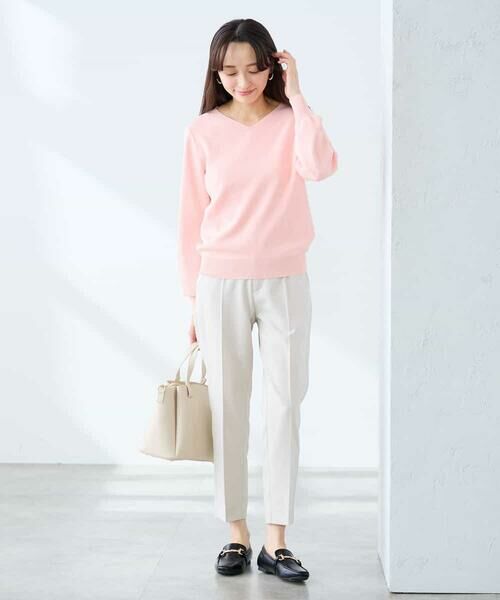 a.v.v / アー・ヴェ・ヴェ ニット・セーター | 【低身長サイズ】【洗える/UVカット】Vネックパフスリーブニット | 詳細6