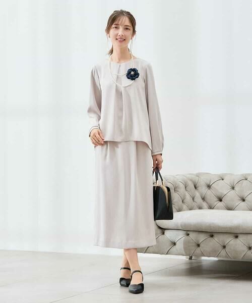 a.v.v / アー・ヴェ・ヴェ シャツ・ブラウス | サテンバックフレアブラウス【洗える/速乾/毛玉になりにくい/イージーケア】 | 詳細11