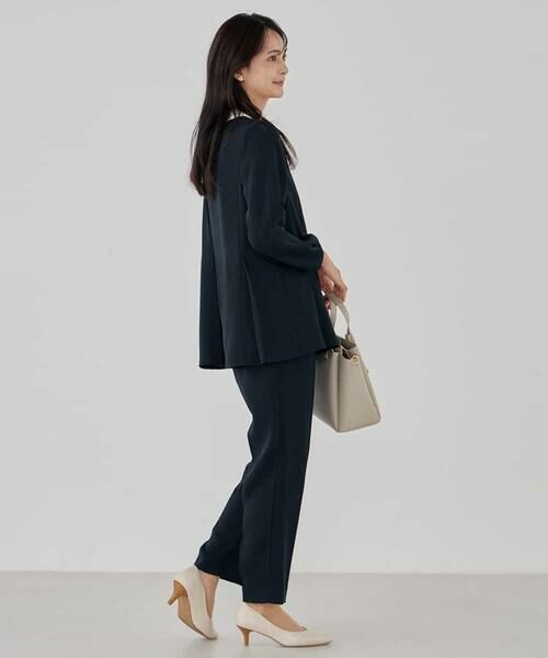 a.v.v / アー・ヴェ・ヴェ シャツ・ブラウス | 2WAYサテン襟付きペプラムブラウス【洗える/速乾/毛玉になりにくい/イージーケア】 | 詳細20