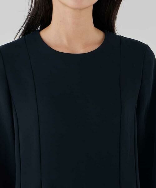 a.v.v / アー・ヴェ・ヴェ シャツ・ブラウス | 2WAYサテン襟付きペプラムブラウス【洗える/速乾/毛玉になりにくい/イージーケア】 | 詳細5