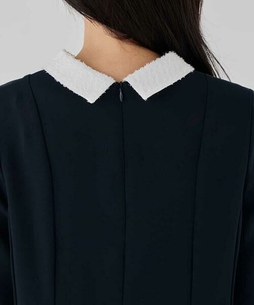 a.v.v / アー・ヴェ・ヴェ シャツ・ブラウス | 2WAYサテン襟付きペプラムブラウス【洗える/速乾/毛玉になりにくい/イージーケア】 | 詳細6