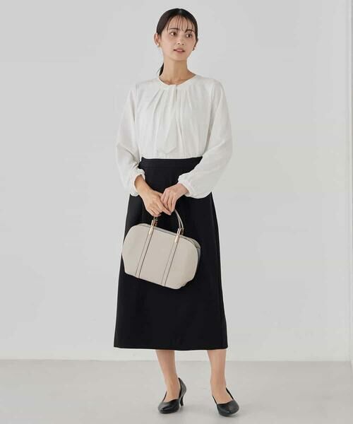 a.v.v / アー・ヴェ・ヴェ ミニ・ひざ丈スカート | サテンナロースカート【洗える/速乾/毛玉になりにくい/イージーケア】 | 詳細18