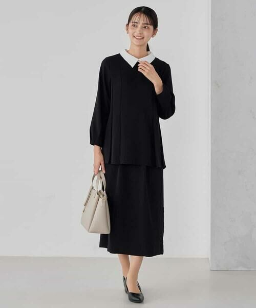 a.v.v / アー・ヴェ・ヴェ ミニ・ひざ丈スカート | サテンナロースカート【洗える/速乾/毛玉になりにくい/イージーケア】 | 詳細19