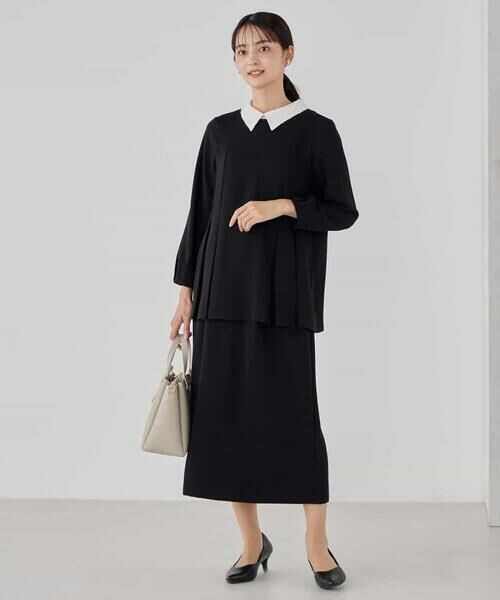 a.v.v / アー・ヴェ・ヴェ ミニ・ひざ丈スカート | サテンナロースカート【洗える/速乾/毛玉になりにくい/イージーケア】 | 詳細20