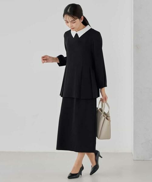 a.v.v / アー・ヴェ・ヴェ ミニ・ひざ丈スカート | サテンナロースカート【洗える/速乾/毛玉になりにくい/イージーケア】 | 詳細22