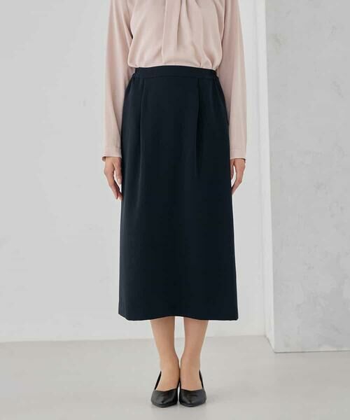 a.v.v / アー・ヴェ・ヴェ ミニ・ひざ丈スカート | サテンナロースカート【洗える/速乾/毛玉になりにくい/イージーケア】 | 詳細24