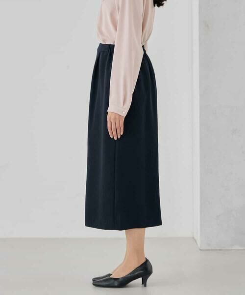 a.v.v / アー・ヴェ・ヴェ ミニ・ひざ丈スカート | サテンナロースカート【洗える/速乾/毛玉になりにくい/イージーケア】 | 詳細25
