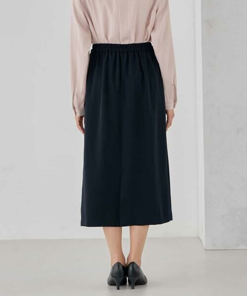 a.v.v / アー・ヴェ・ヴェ ミニ・ひざ丈スカート | サテンナロースカート【洗える/速乾/毛玉になりにくい/イージーケア】 | 詳細26