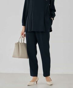 a.v.v / アー・ヴェ・ヴェ チノ・ワークパンツ | サテンテーパードパンツ【洗える/速乾/毛玉になりにくい/イージーケア】