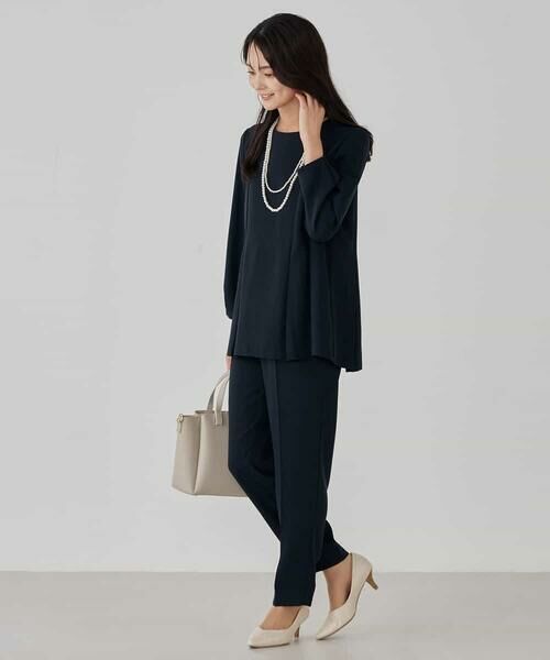 a.v.v / アー・ヴェ・ヴェ チノ・ワークパンツ | サテンテーパードパンツ【洗える/速乾/毛玉になりにくい/イージーケア】 | 詳細18