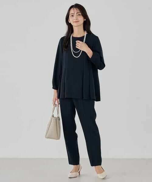 a.v.v / アー・ヴェ・ヴェ チノ・ワークパンツ | サテンテーパードパンツ【洗える/速乾/毛玉になりにくい/イージーケア】 | 詳細19