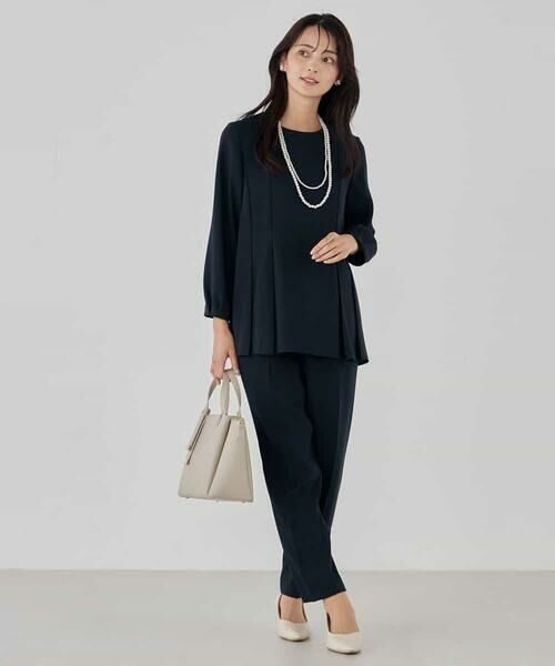 a.v.v / アー・ヴェ・ヴェ チノ・ワークパンツ | サテンテーパードパンツ【洗える/速乾/毛玉になりにくい/イージーケア】 | 詳細20