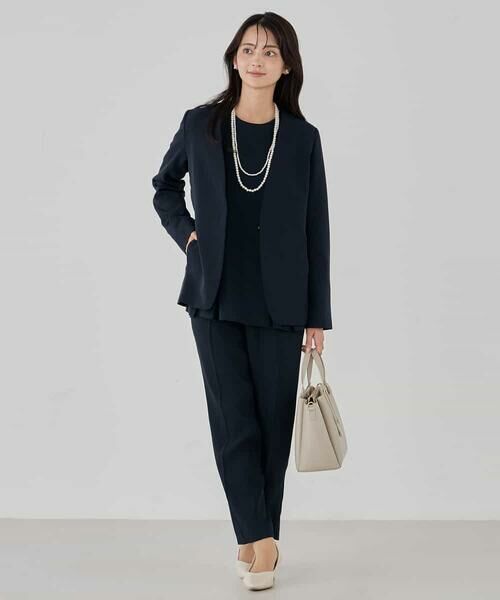 a.v.v / アー・ヴェ・ヴェ チノ・ワークパンツ | サテンテーパードパンツ【洗える/速乾/毛玉になりにくい/イージーケア】 | 詳細21