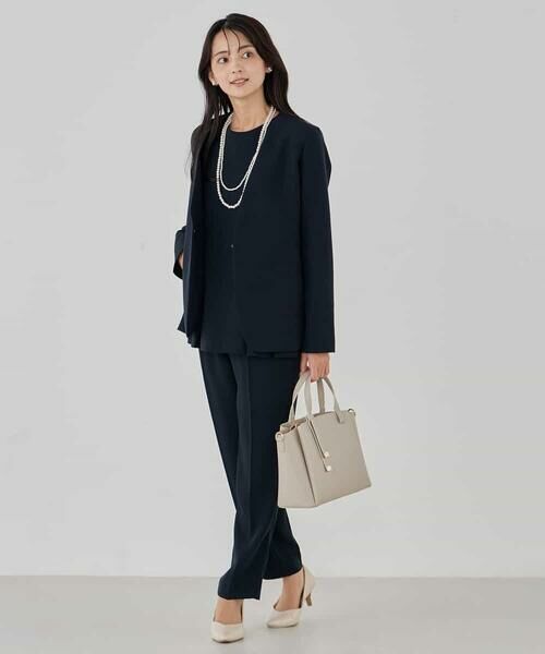 a.v.v / アー・ヴェ・ヴェ チノ・ワークパンツ | サテンテーパードパンツ【洗える/速乾/毛玉になりにくい/イージーケア】 | 詳細22