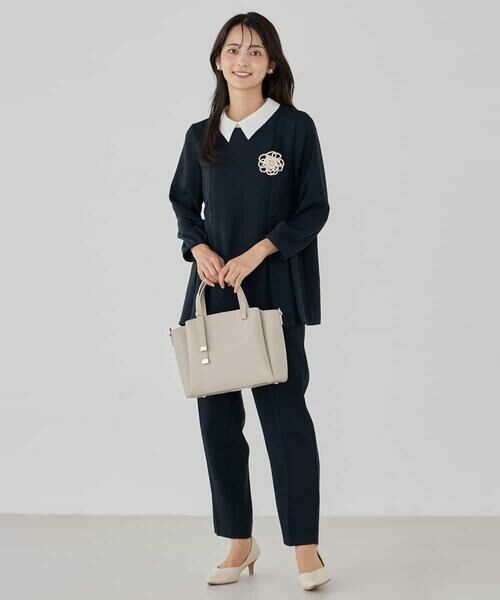 a.v.v / アー・ヴェ・ヴェ チノ・ワークパンツ | サテンテーパードパンツ【洗える/速乾/毛玉になりにくい/イージーケア】 | 詳細6