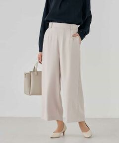 a.v.v / アー・ヴェ・ヴェ その他パンツ | サテンワイドクロップドパンツ【洗える/速乾/毛玉になりにくい/イージーケア】