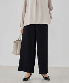 a.v.v / アー・ヴェ・ヴェ その他パンツ | サテンワイドクロップドパンツ【洗える/速乾/毛玉になりにくい/イージーケア】