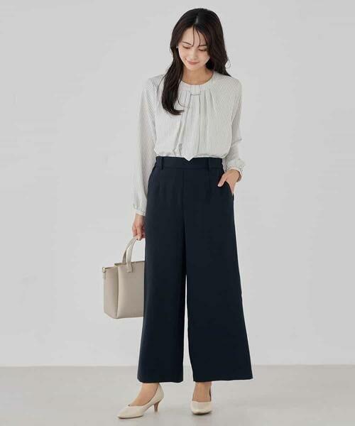 a.v.v / アー・ヴェ・ヴェ その他パンツ | サテンワイドクロップドパンツ【洗える/速乾/毛玉になりにくい/イージーケア】 | 詳細10
