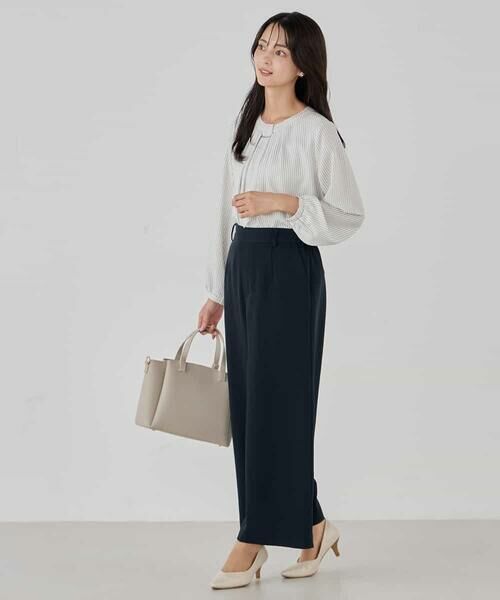 a.v.v / アー・ヴェ・ヴェ その他パンツ | サテンワイドクロップドパンツ【洗える/速乾/毛玉になりにくい/イージーケア】 | 詳細11