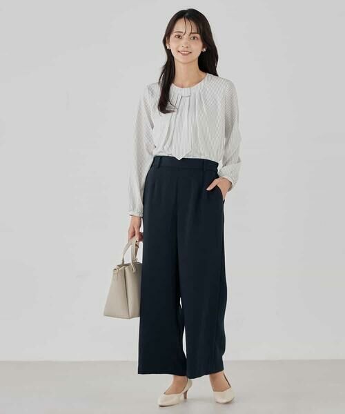 a.v.v / アー・ヴェ・ヴェ その他パンツ | サテンワイドクロップドパンツ【洗える/速乾/毛玉になりにくい/イージーケア】 | 詳細5