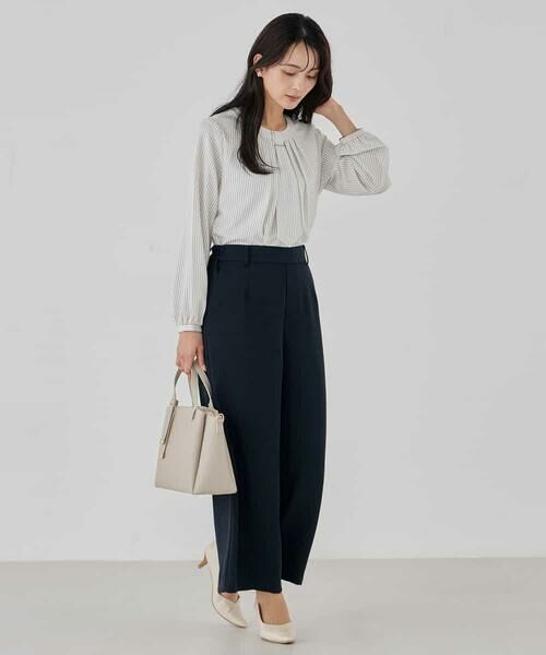 a.v.v / アー・ヴェ・ヴェ その他パンツ | サテンワイドクロップドパンツ【洗える/速乾/毛玉になりにくい/イージーケア】 | 詳細6